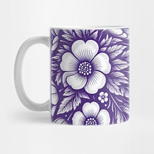 White Flowers Mug